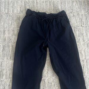 Lululemon. Size 6. Straight leg. Stretch pants - very comfy. Dark blue.
